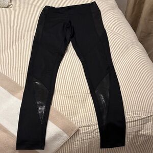 Zella Black Leggings with Shiny Accents